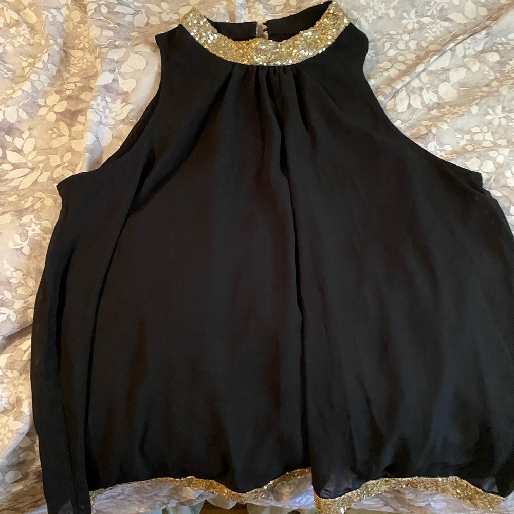 Black and gold shirt